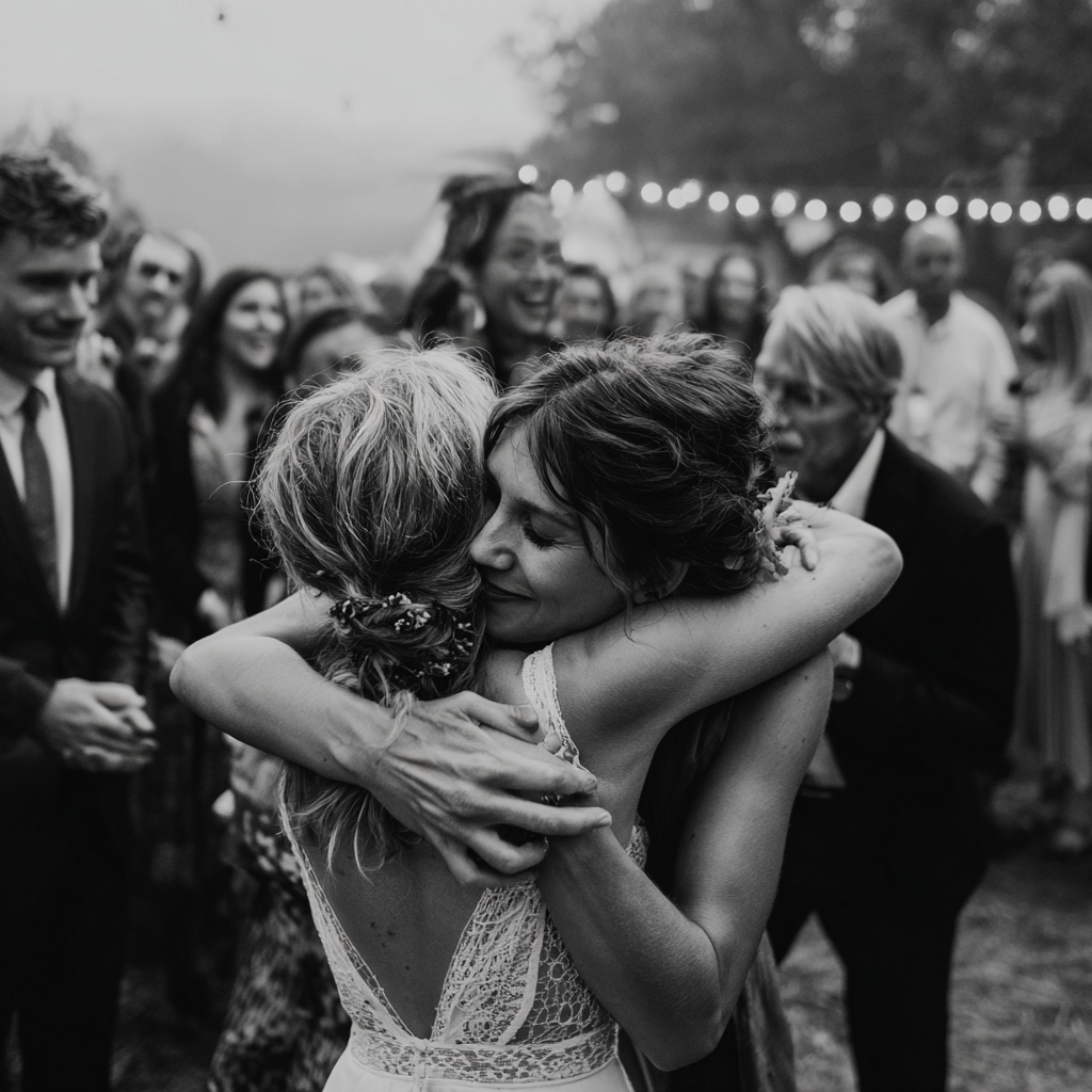 Documentary wedding photography capturing an emotional wedding moment