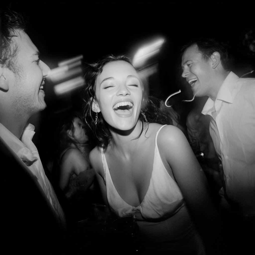 direct flash wedding photography capturing candid reception moment